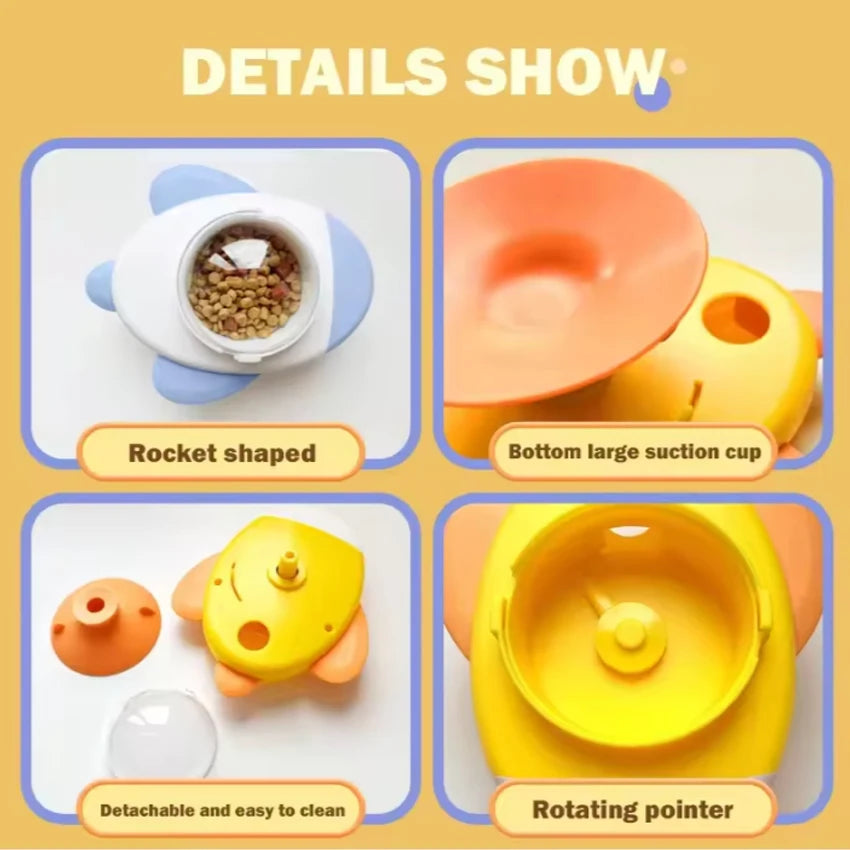 Cat toy pet spinning food ball